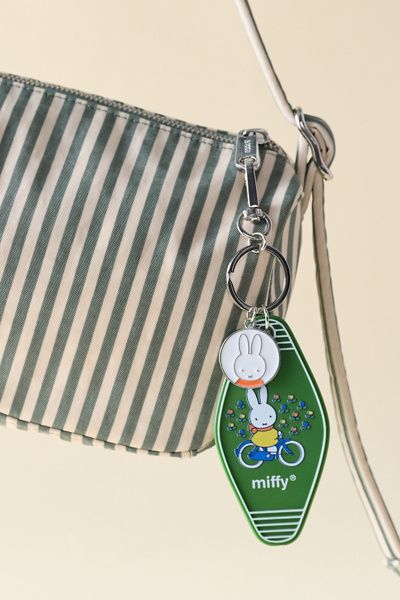 Urban Outfitters Miffy Bike Hotel Keychain in Green at Urban Outfitters