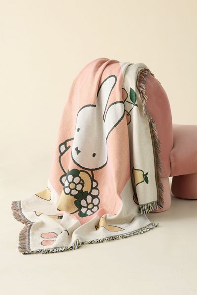 Urban Outfitters Miffy Fruit & Flowers Tapestry Throw Blanket in Assorted at Urban Outfitters