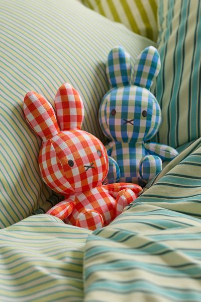 Urban Outfitters Miffy UO Exclusive Gingham Printed 8-inch Plushie in Orange at Urban Outfitters