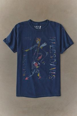 Urban Outfitters Miles Davis 1990 Tour Graphic Tee in Navy, Men's at Urban Outfitters