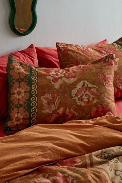 Urban Outfitters Minerva Floral Sham Set in Green at Urban Outfitters