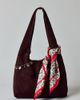 Urban Outfitters Mini Boston Suede Shoulder Bag in Dark Brown, Women's at Urban Outfitters - 1