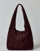 Urban Outfitters Mini Boston Suede Shoulder Bag in Dark Brown, Women's at Urban Outfitters - 3