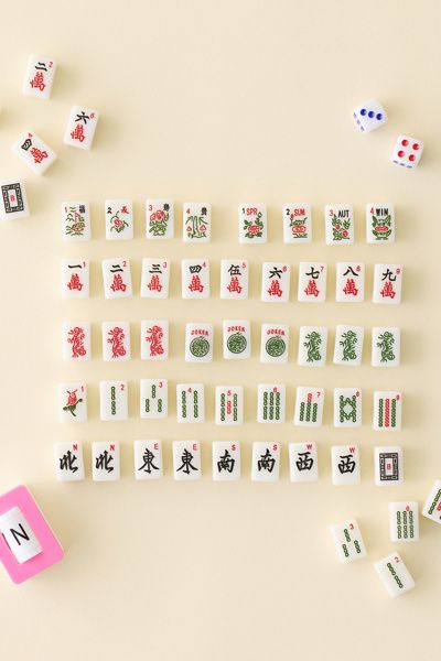 Urban Outfitters Mini Travel Mahjong Set in Black at Urban Outfitters