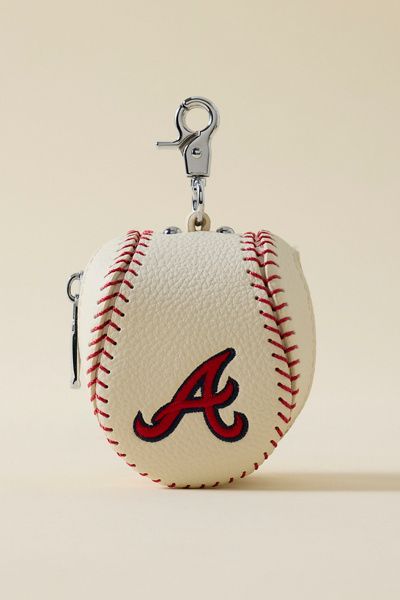 Urban Outfitters MLB Atlanta Braves Baseball Pouch Keychain in Atlanta Braves at Urban Outfitters