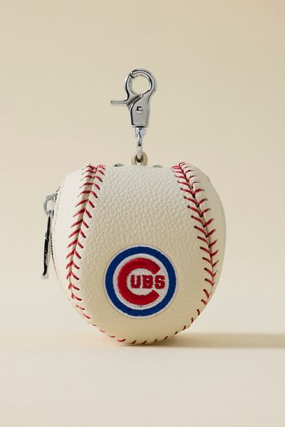 Urban Outfitters MLB Chicago Cubs Baseball Pouch Keychain in Chicago Cubs at Urban Outfitters
