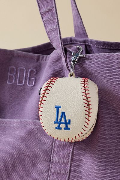 Urban Outfitters MLB Los Angeles Dodgers Baseball Pouch Keychain in Los Angeles Dodgers at Urban Outfitters