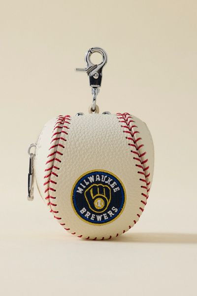 Urban Outfitters MLB Milwaukee Brewers Baseball Pouch Keychain in Milwaukee Brewers at Urban Outfitters