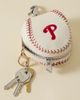 Urban Outfitters MLB Philadelphia Phillies Baseball Pouch Keychain in White at Urban Outfitters - 4