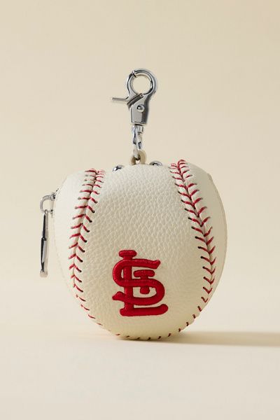 Urban Outfitters MLB St. Louis Cardinals Baseball Pouch Keychain in St. Louis Cardinals at Urban Outfitters