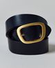 Urban Outfitters Modern Oval Buckle Leather Belt in Black, Women's at Urban Outfitters - 2