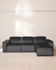 Urban Outfitters Modular Velvet Sofa in Dark Grey at Urban Outfitters - 1
