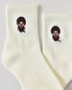 Urban Outfitters Monchhichi Embroidered Icon Quarter Crew Socks in Ivory, Women's at Urban Outfitters - 2