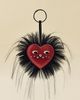 Urban Outfitters Moxie Fluffy Bag Charm in Black Cherry at Urban Outfitters - 2