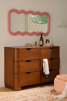 Urban Outfitters Naia Short 6-Drawer Wood Dresser in Espresso at Urban Outfitters