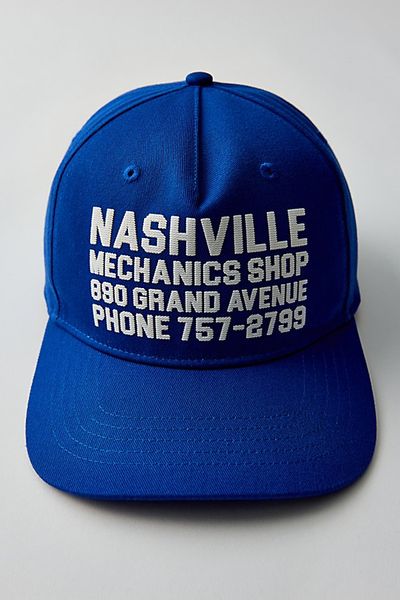 Urban Outfitters Nashville Mechanics Snapback Hat in Blue, Men's at Urban Outfitters