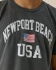 Urban Outfitters Newport Beach USA Graphic Tee in Washed Charcoal, Men's at Urban Outfitters - 4