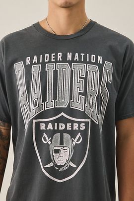 Urban Outfitters NFL Las Vegas Raiders Graphic Tee in Grey, Men's at Urban Outfitters