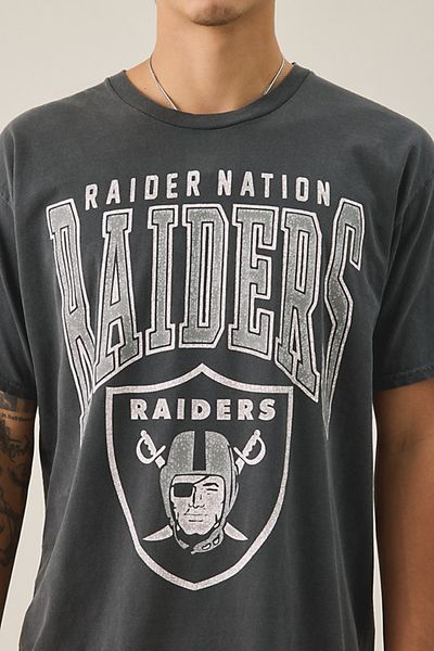 Urban Outfitters NFL Las Vegas Raiders Graphic Tee in Grey, Men's at Urban Outfitters