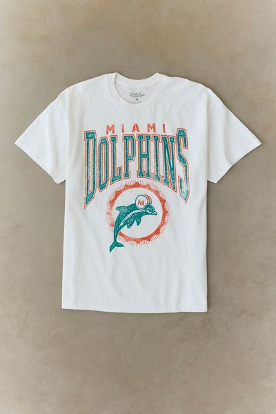 Urban Outfitters NFL Miami Dolphins Vintage Graphic Tee in White, Men's at Urban Outfitters