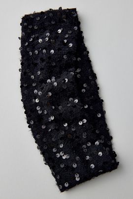 Urban Outfitters Night Sky Sequined Soft Headband in Black, Women's at Urban Outfitters