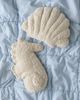 Urban Outfitters Oceanic Icon Shaped Chenille Knit Throw Pillow in Shell at Urban Outfitters - 3