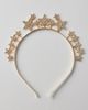 Urban Outfitters Olivia Star Crown Headband in Gold, Women's at Urban Outfitters - 1