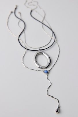 Urban Outfitters Ollie Corded Layering Necklaces Set in Black, Women's at Urban Outfitters