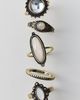 Urban Outfitters Ornate Gem Rings Set in Gold, Women's at Urban Outfitters - 1