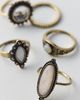 Urban Outfitters Ornate Gem Rings Set in Gold, Women's at Urban Outfitters - 2