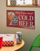 Urban Outfitters Pabst Blue Ribbon Cold Beer Metal Wall Sign in PBR at Urban Outfitters - 1