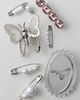 Urban Outfitters Picture Perfect Safety Pin Brooch Set in Silver at Urban Outfitters - 1