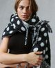 Urban Outfitters Polka Dot Blanket Scarf in Black/White, Women's at Urban Outfitters - 1