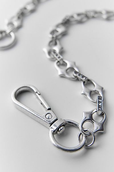 Urban Outfitters Pop Tab Link Wallet Chain in Silver, Men's at Urban Outfitters
