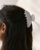 Urban Outfitters Printed Polka Dot Claw Clip in White, Women's at Urban Outfitters - 1
