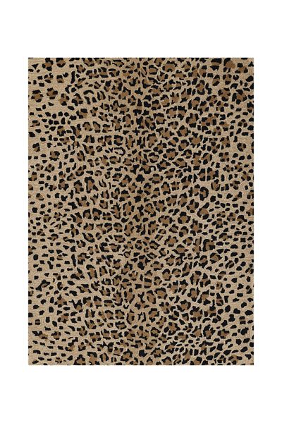Urban Outfitters Ramona Leopard Wool Tufted Rug in Tan at Urban Outfitters