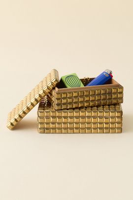 Urban Outfitters Reina Studded Trinket Box in Gold at Urban Outfitters