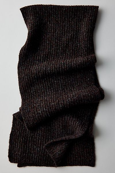 Urban Outfitters Ribbed Knit Scarf in Brown, Men's at Urban Outfitters