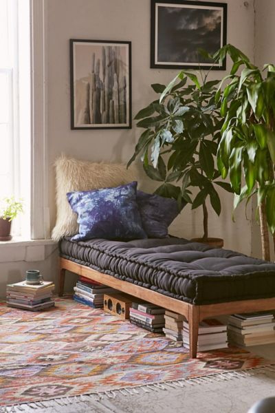 Urban Outfitters Rohini Daybed Cushion in Black at Urban Outfitters