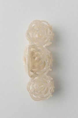 Urban Outfitters Rosette Flower Claw Clip in Ivory, Women's at Urban Outfitters