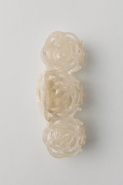 Urban Outfitters Rosette Flower Claw Clip in Ivory, Women's at Urban Outfitters