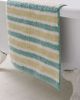 Urban Outfitters Rowen Shirting Striped Plush Tufted Bath Mat in Sage Green Shirting Stripe at Urban Outfitters - 1