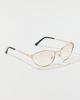 Urban Outfitters Rue Oval Sunglasses in Gold, Women's at Urban Outfitters - 3