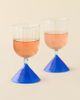 Urban Outfitters Scalloped Colorblock Dual-Ended Wine Glass - 1