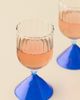 Urban Outfitters Scalloped Colorblock Dual-Ended Wine Glass - 2