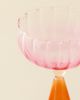 Urban Outfitters Scalloped Colorblock Dual-Sided Coupe Glass - 3
