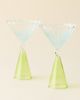 Urban Outfitters Scalloped Colorblock Dual-Sided Martini Glass - 3