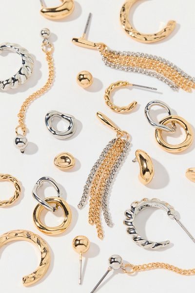 Urban Outfitters Scorpio Mixed Metal Multi Earrings Set in Mixed Metal, Women's at Urban Outfitters
