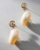 Urban Outfitters Shell Post Drop Earrings in Gold, Women's at Urban Outfitters - 1