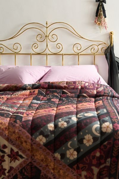 Urban Outfitters Sienna Iron Floating Headboard in Gold at Urban Outfitters